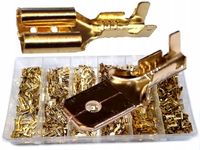 KONEKTORY ZESTAW KONEKTORÓW do kabli 600 SZT. wsuwane końcówki 3 ROZMIARY