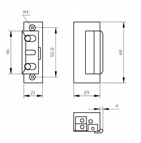 Elektrozaczep Elektra Plus 68 x 21 mm na Arena.pl