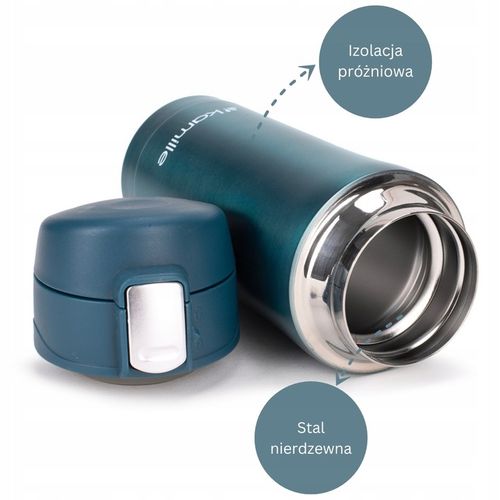 KUBEK TERMICZNY TERMOS STALOWY 100% SZCZELNY pojemny bidon KAMILLE 320 ml na Arena.pl