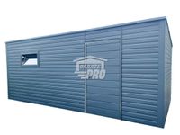 Domek ogrodowy 5x3 2x drzwi 2x okna antracyt Dach spad w tył GP96