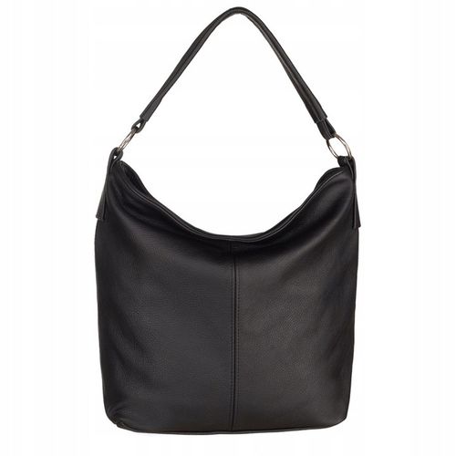 CZARNA TOREBKA SKÓRA NATURALNA WOREK SHOPPER A4 KLASYCZNA TORBA SKÓRZANA na Arena.pl