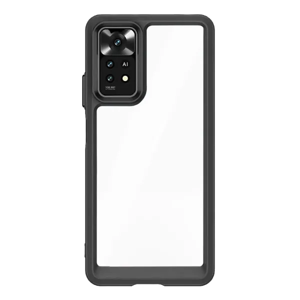 Etui silikonowe Outer Space Case do Xiaomi Poco M4 Pro 5G - czarne zdjęcie 1