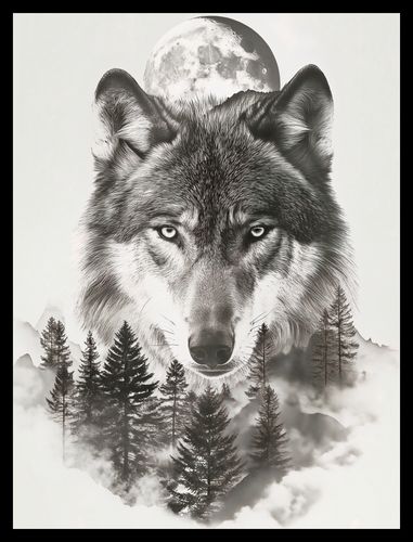 Plakat 30x40cm Wilczy Duch Lasu na Arena.pl