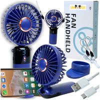 Wentylator mini wiatrak wiatraczek przenośny mobilny ręczny USB podstawka