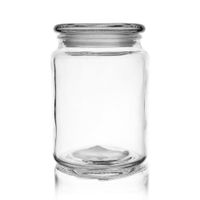 Pojemnik Szklany Słoik Okrągły na Żywność Produkty Sypkie Kawę 750 ml