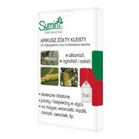 Arkusz Żółty Kleisty 5Szt. Pułapka Klejowa Na Owady Do Szklarni Ogrodu Sadu