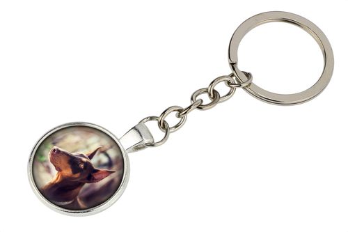 Brelok handmade z pieskiem - Doberman na Arena.pl