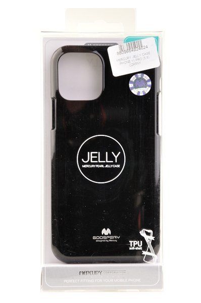 Etui Mercury Goospery Jelly Case do iPhone 11 Pro czarny zdjęcie 4