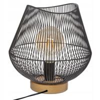 Lampka stołowa do salonu sypialni LOFT czarna e27