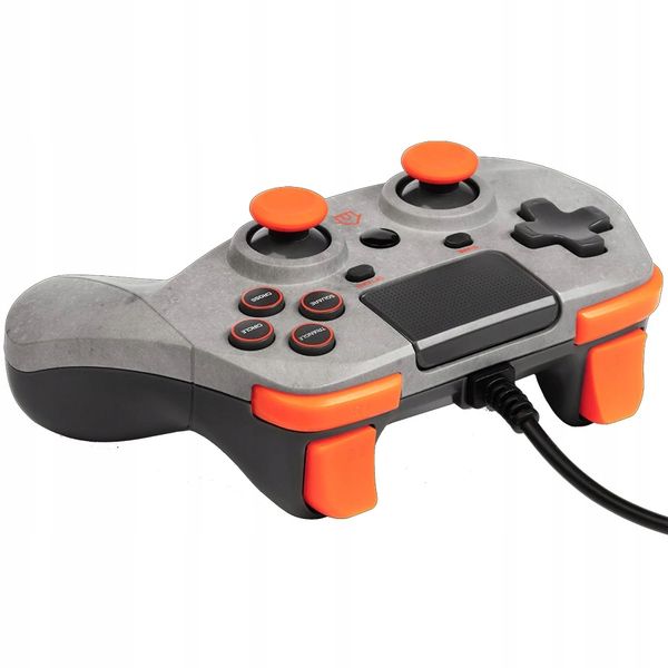 snakebyte game:pad 4 s rock (grey orange) zdjęcie 4