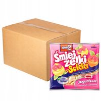 nimm2 Śmiejżelki Sokki jogurtowe Żelki owocowe z witaminami 90 g x 24 sztuk