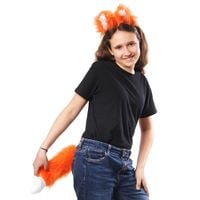kompletny zestaw liska opaska,ogon-strój zwierząt