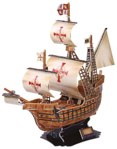 Puzzle 3D 113 elementów. Żaglowiec Santa Maria na Arena.pl