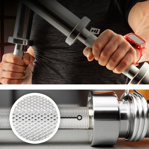 Gryf olimpijski prosty do sztangi pełny odlew ze stali 220cm 320kg zaciski na Arena.pl