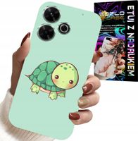 ETUI DO XIAOMI REDMI 13 4G - SŁODKIE ŻÓŁWKI WZORY DLA DZIECI + SZKŁO