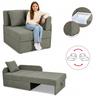 Łóżko dziecięce sofa kanapa rozkładana pojemnik szary welur Denis Family