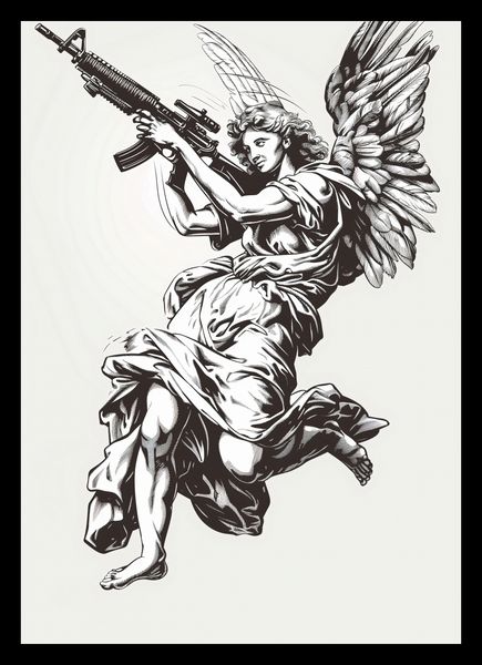 Plakat 21x29,7cm Anioł Wojny zdjęcie 2