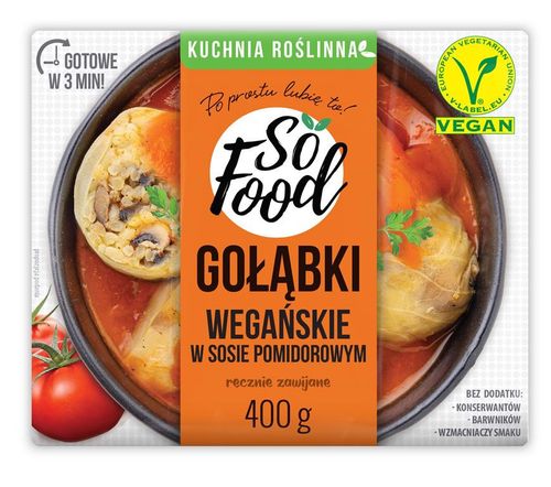 So Food Gołąbki wegańskie w sosie pomidorowym 400 g na Arena.pl