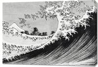 Obraz 100x70cm One Hundred Views of Mount Fuji, Hokusai Vintage do Salonu