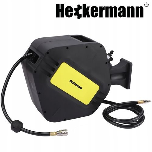 WĄŻ PNEUMATYCZNY ZWIJAK AUTOMATYCZNIE ZWIJANY DO KOMPRESORA BĘBEN 20m + 2m na Arena.pl