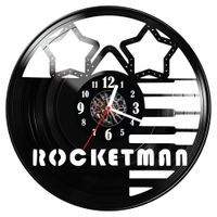 Zegar ścienny z płyty winylowej Rocketman 1524.14