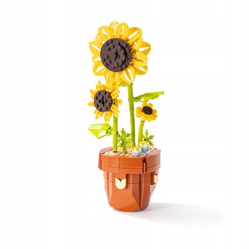 Słonecznik z klocków Układanka 3D Klocki konstrukcyjne kwiat dla dzieci, na Arena.pl