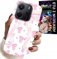 ETUI DO XIAOMI NOTE 14 4G - RÓŻOWE WSTAZKI WSTĄZKA MODNE WZORY CASE