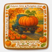 CIASTKO LUKROWANE BIG PUMPKIN TIR ROZ.XL  KWADRAT AT RĘCZNIE ROBIONE