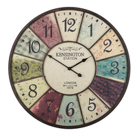 Zegar ścienny ø 59 cm wielokolorowy BOSWIL