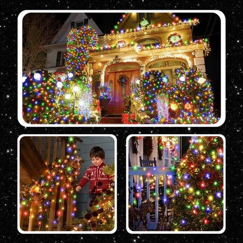 LAMPKI CHOINKOWE 100LED MULTIKOLOR ŚWIĄTECZNE SMART WIFI PILOT 10M na Arena.pl