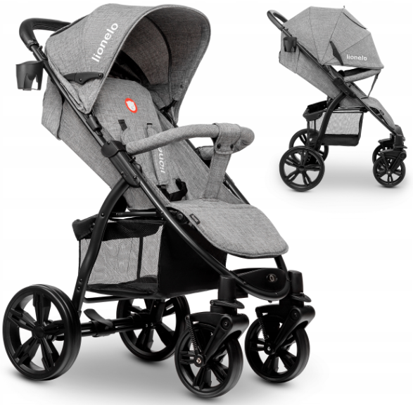 Wózek Spacerowy Lionelo Annet Moskitiera Duże Koła zdjęcie 1
