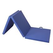 materac gimnastyczny Satellite 180x60x5 cm trzyczęściowy - granatowy