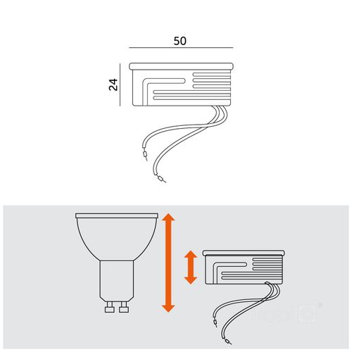 wkład led insert 5w 6000k mleczny kobi na Arena.pl