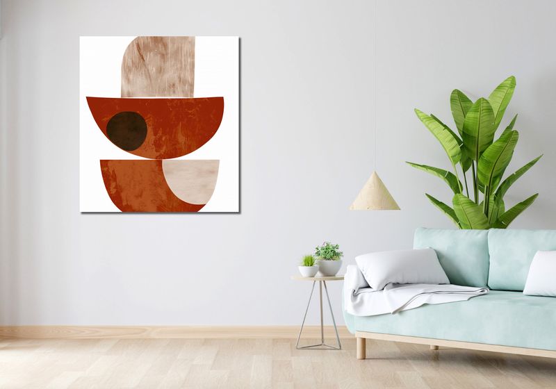 Obraz 90x100cm Ziemista Warstwa zdjęcie 2