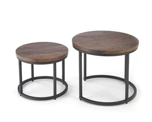 Zestaw 2 stolików Tabarka orzechowy / na Arena.pl