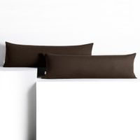 Poszewka na poduszkę wałek bawełna AMBER 20x120 2szt. brązowa DecoKing