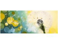 100CM 40CM ZEGAR ŚCIENNY DMUCHAWIEC SŁOŃCU MALOWNY RAMA