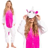 Piżama Damska Kombinezon Kigurumi Onesie Kostium Jednorożec 145-155 cm S