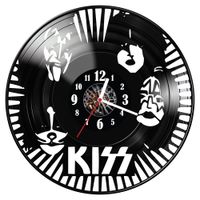 Zegar ścienny z płyty winylowej Kiss 36.14