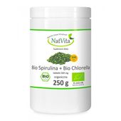 Spirulina + Chlorella Bio 500tab Natvitaorganic