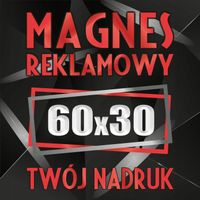 Magnesy reklamowe na samochód auto reklama magnetyczna 60x30 cm