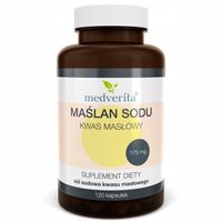 MAŚLAN SODU kwas masłowy CZYSTY - 120 kapsułek