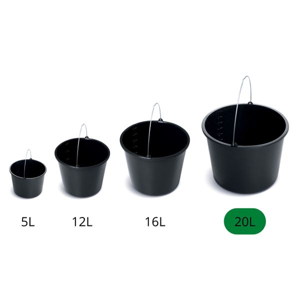 3x wiadro budowlane gospodarcze 2x20L + 12L zdjęcie 6