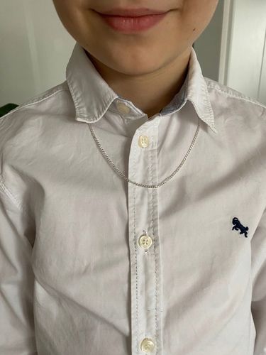 Łańcuszek PANCERKA dla chłopca SREBRO 925 45 cm na Arena.pl