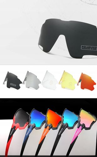 Okulary Rowerowe Polaryzacyjne Sportowe K7 na Rower 5 Szkieł Wymienne Szkła na Arena.pl