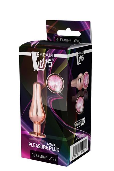 Gleaming Love Rose Gold Pleasure Plug S zdjęcie 1