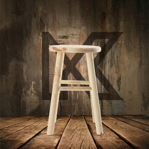 TABORET DREWNIANY KUCHENNY STOŁEK KRZESŁO 46cm SOLIDNY SOSNOWY DO na Arena.pl