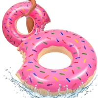 Koło do pływania dmuchane duże materac do wody basenu donut kółko 120cm xxl