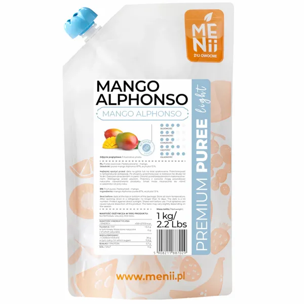 Premium Puree LIGHT Mango 1kg zdjęcie 1