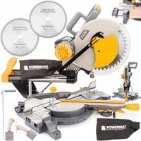 PIŁA UKOŚNA Z POSUWEM 305MM PILARKA UKOŚNICA DO DREWNA Z LASEREM 2200W